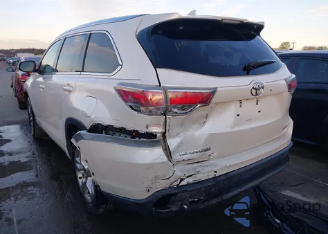 2016 Toyota Highlander Limited V6 z USA, uszkodzony, nr VIN 5TDYKRFHXGS129191